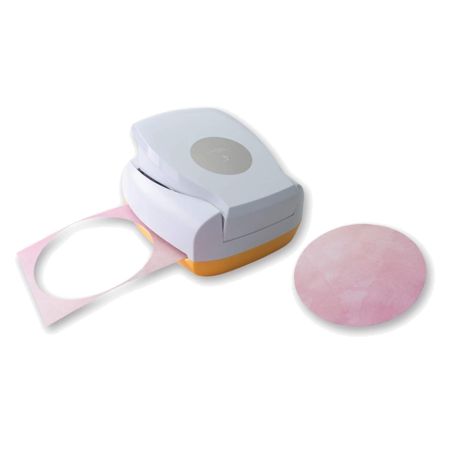 Compact 4" Circle Punch by SlimLock - Perfect for Scrapbooking & Decorations