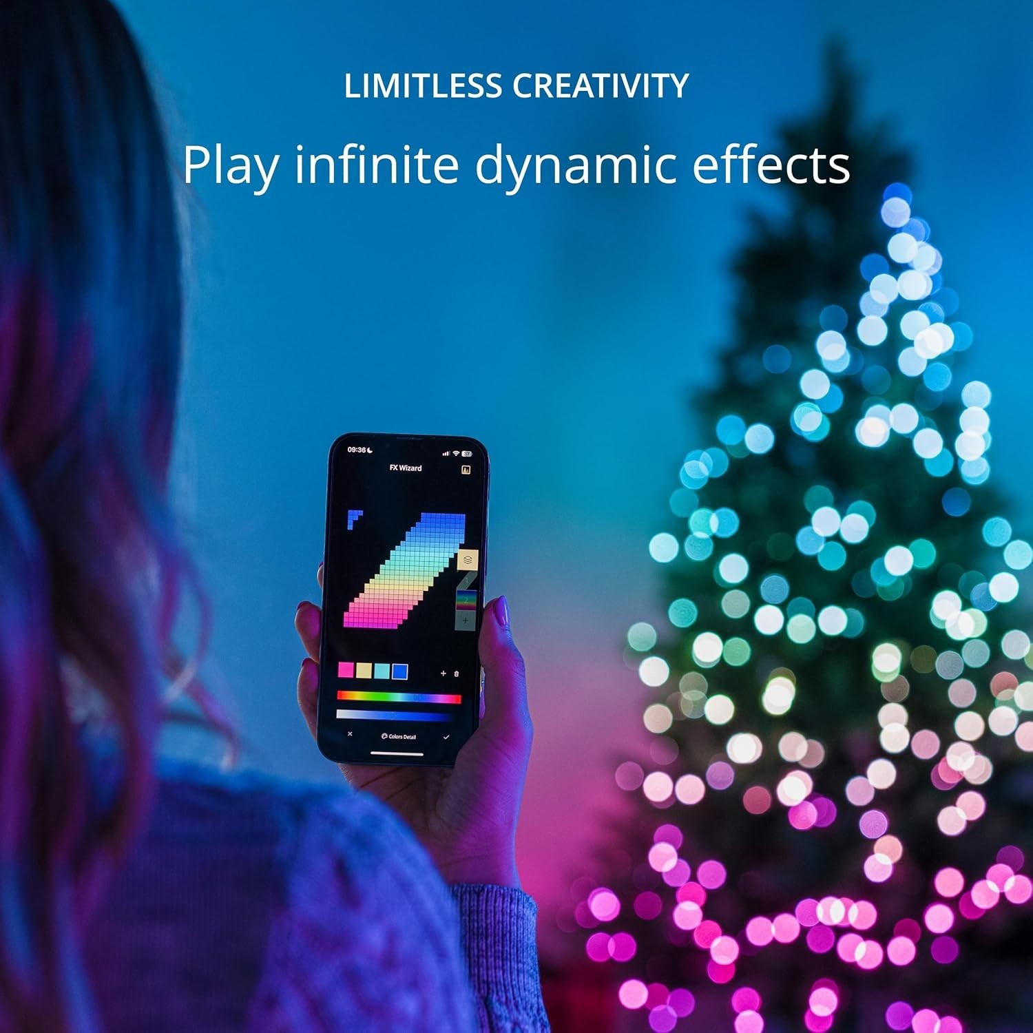 Twinkly Strings 600 LED RGB, LED Light String, Smart Multicolor LED Lights