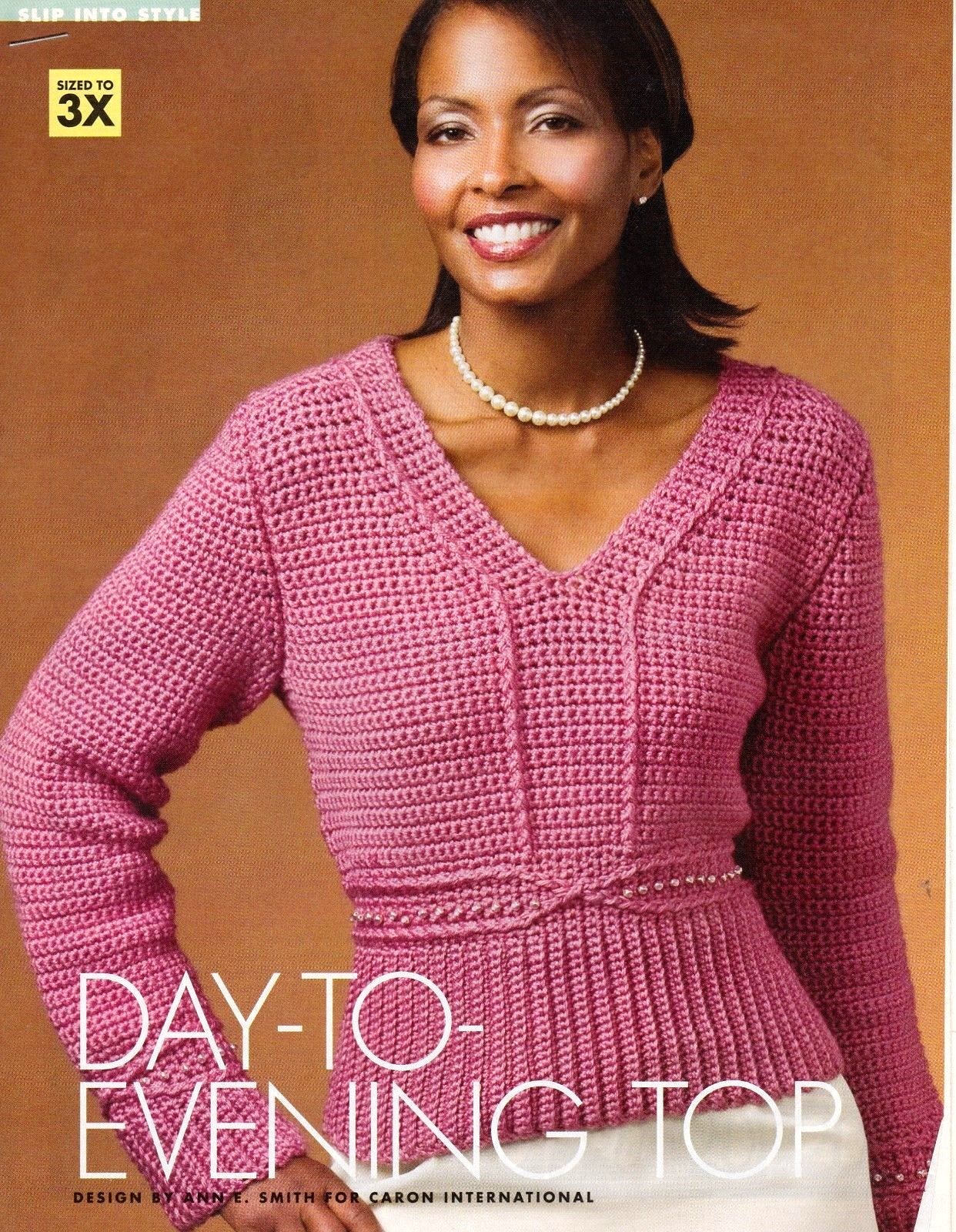 LOVELY Day-to-Evening Top/ Crochet Pattern INSTRUCTIONS ONLY