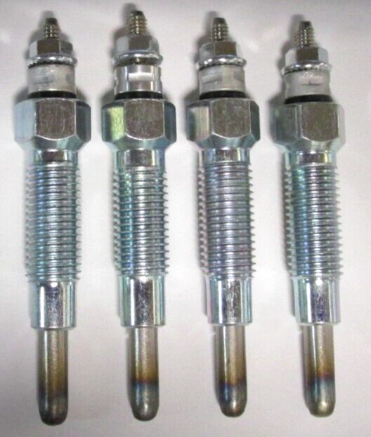 4 Glow Plugs 15221-65510 for Kubota V1402 V1702 V1902 for Bobcat 643 743 743B