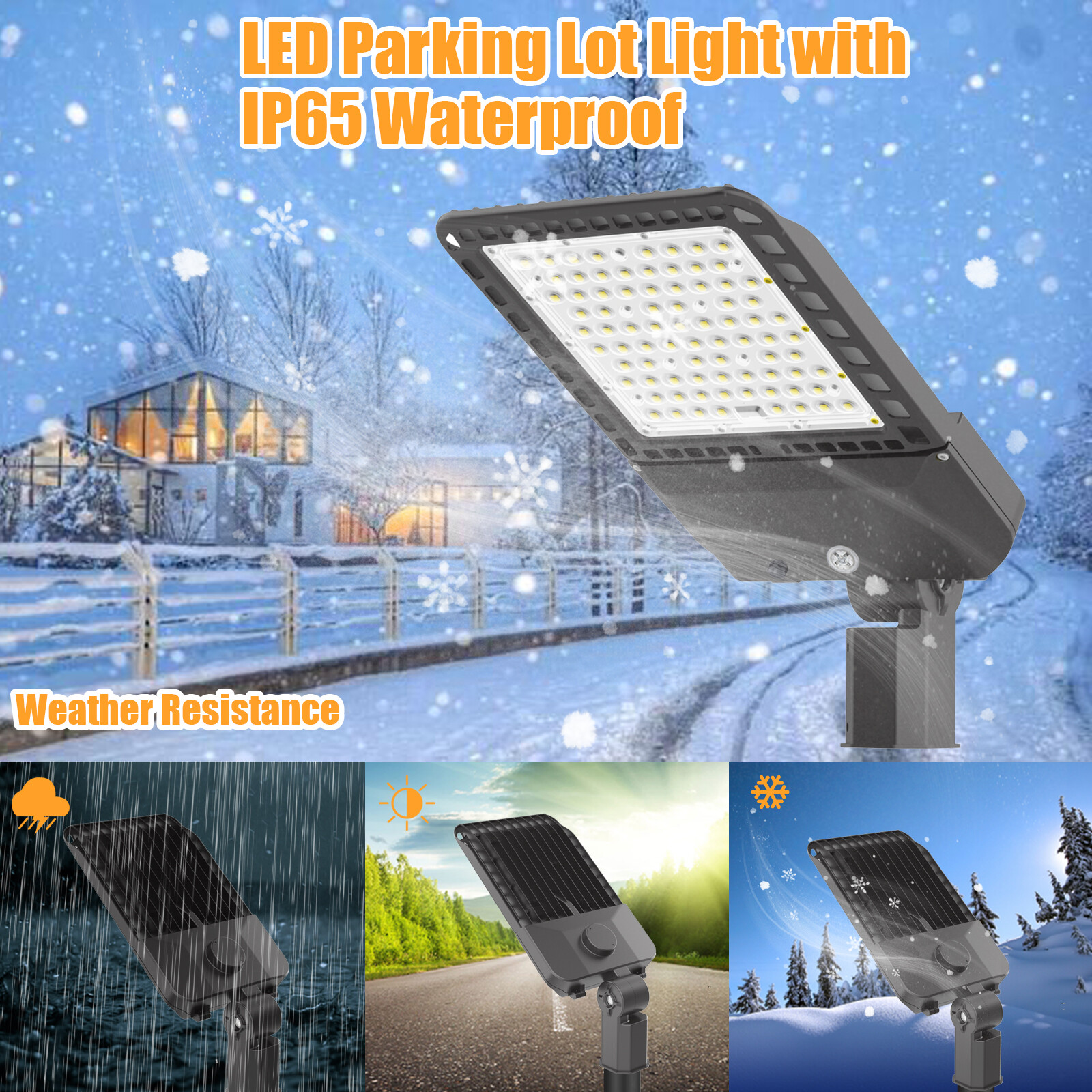 LED Parking Lot Light 200W,300W Commercial LED Area Light IP65 Led Shoebox Light