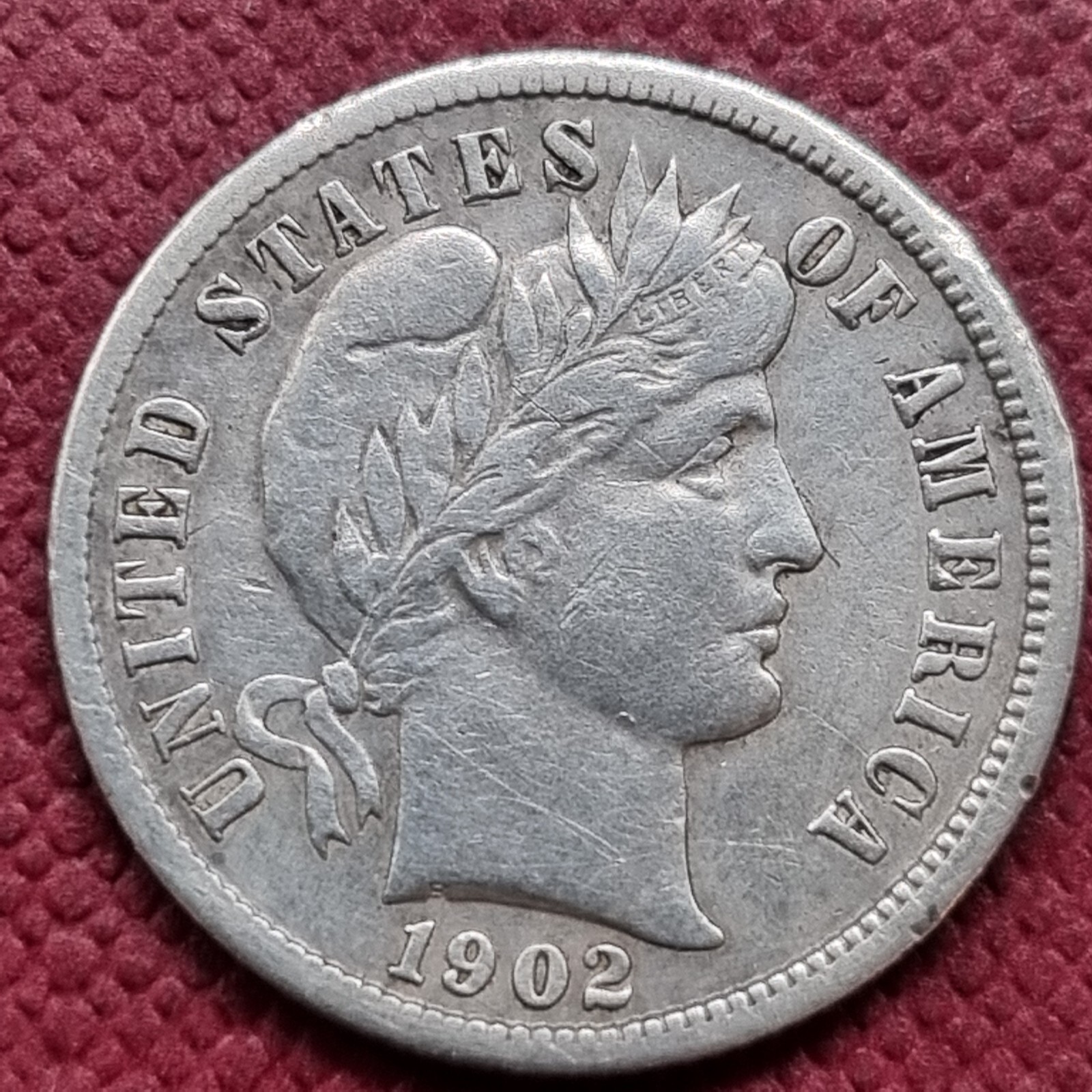 1902 S Barber Dime 10c Better Grade XF #76076