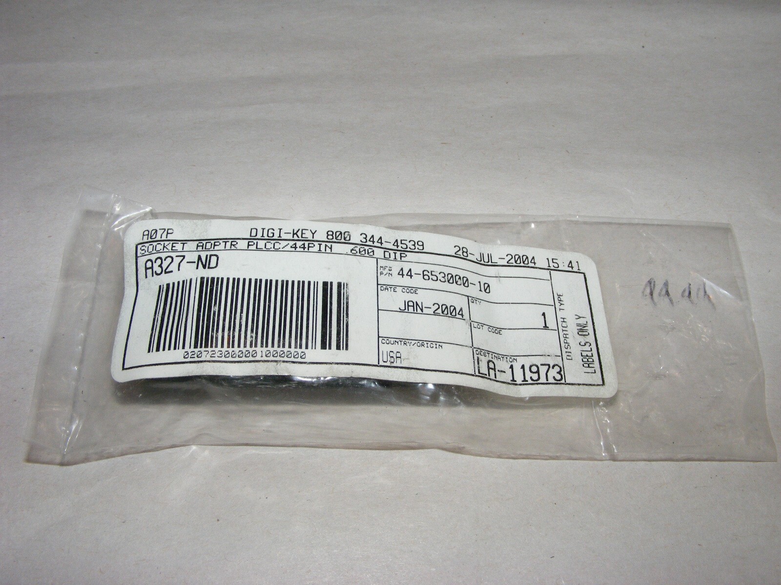 Aries Socket Adapter 44-653000-10 PLCC/44PIN .600 DIP (a37)