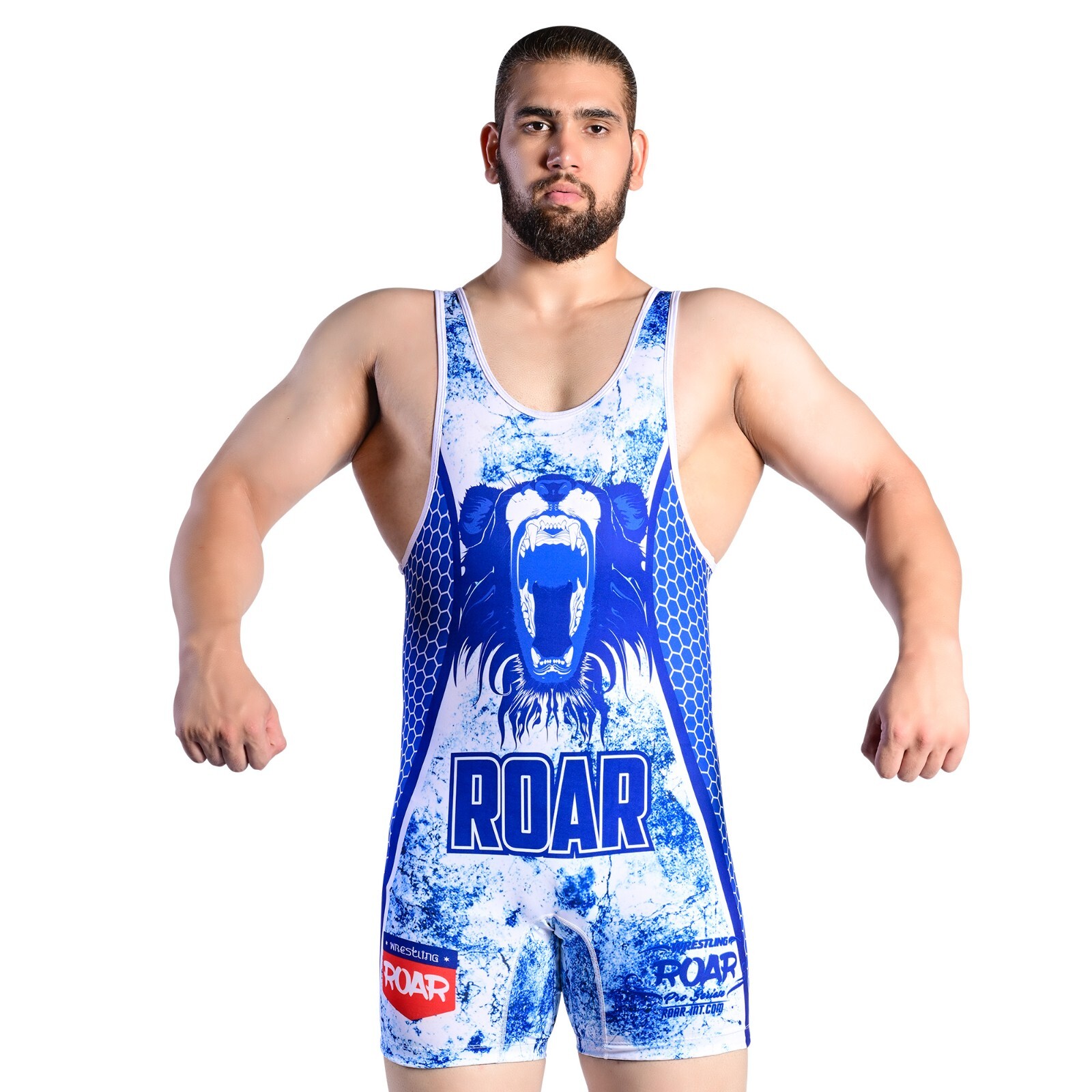 ROAR Heavy Weight Adult Wrestling Singlet High Cut Ringer Trikot