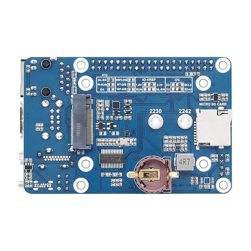 CM4-IO-BASE-C Mini Base Expansion Board Module C Type for Compute Module 4