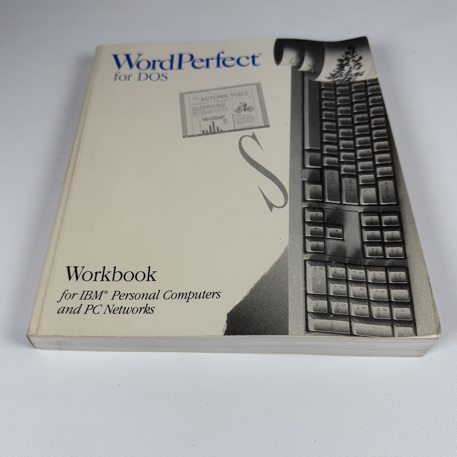 WordPerfect 5.1 for DOS - 1991 w/5.25 Diskettes, Workbook, Reference Manual