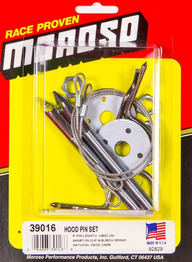 Moroso 39016 Hood Pin Kit O/T 4in