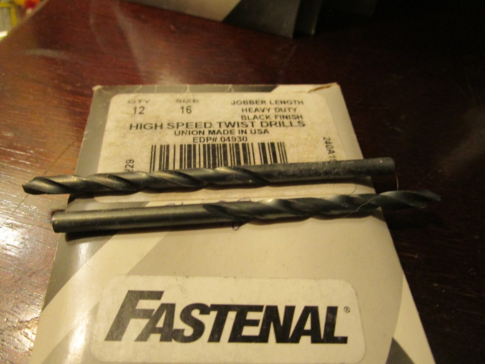 #16 HSS 135° Split Point Black Oxide Finish Jobber Drill QTY 2