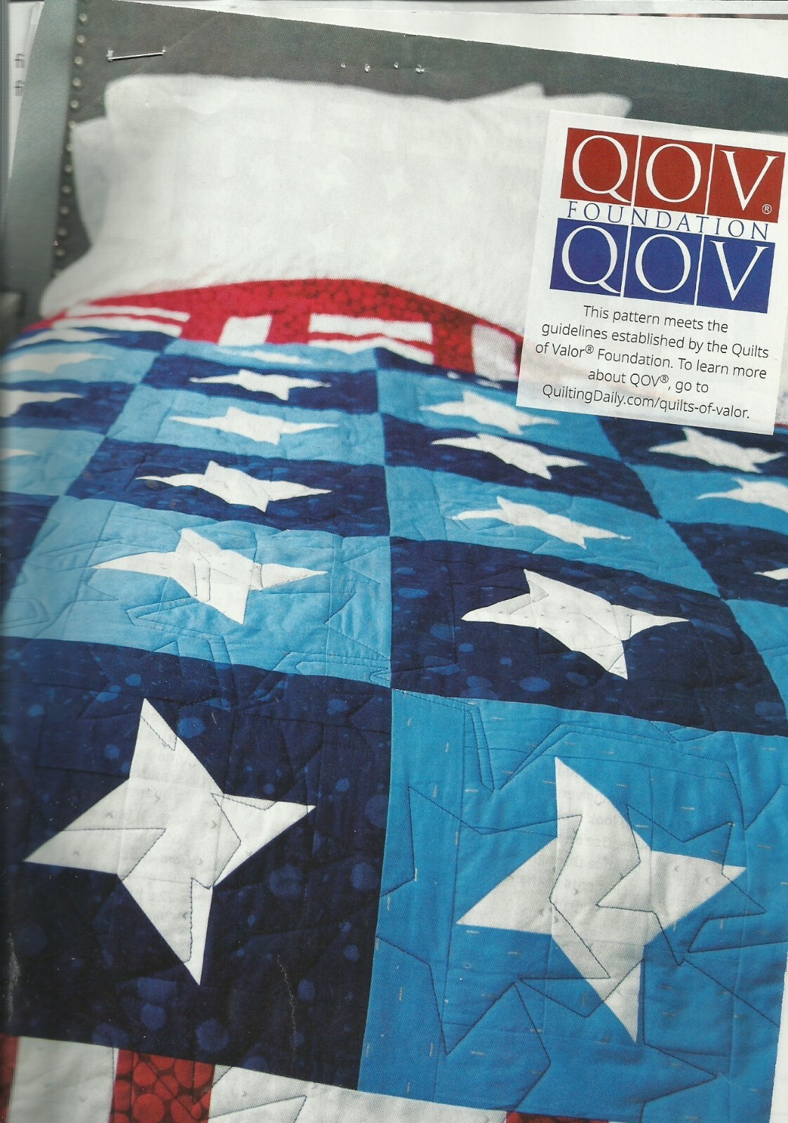 B0027   STARS ON A FENCE QUILT PATTERN/INSTRUCTIONS