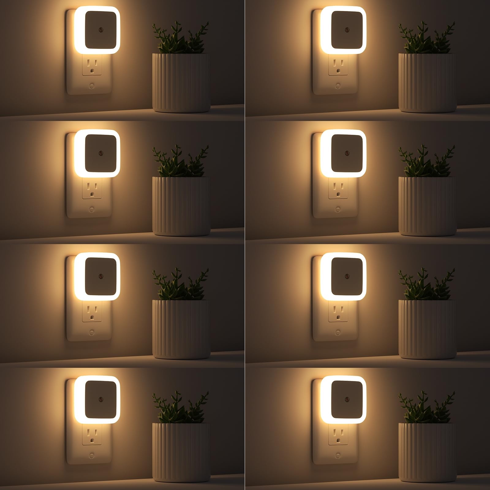 Sujeet Night Light, Lights Plug into 2.4" x x 1.6", Warm White
