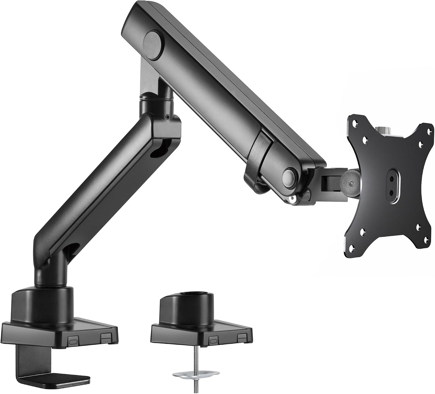 Premium Aluminum Full Motion Single Ultrawide Monitor Desk Mount Stand with