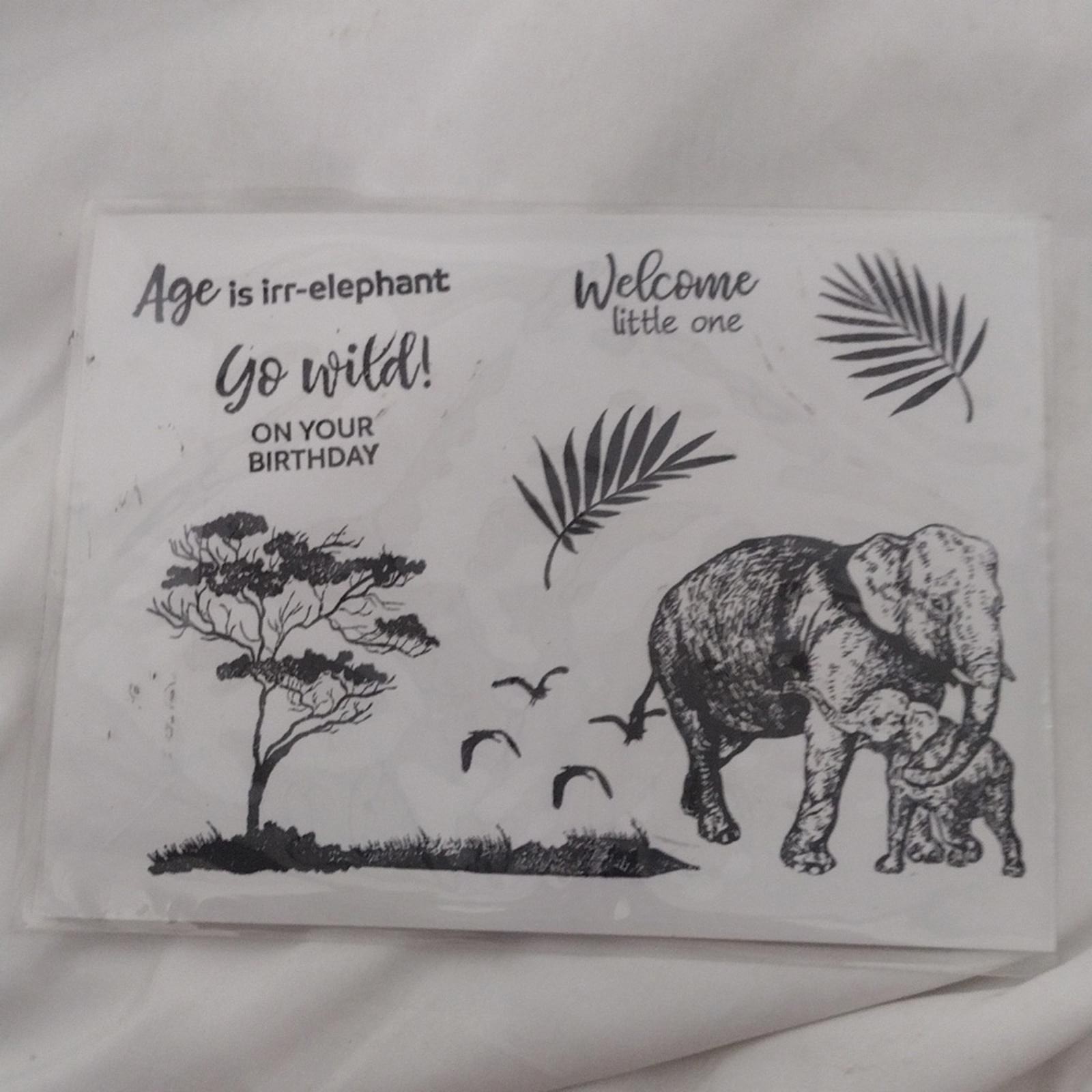 Bundle Of 6 Animal And Misc Clear Stamp Sets
