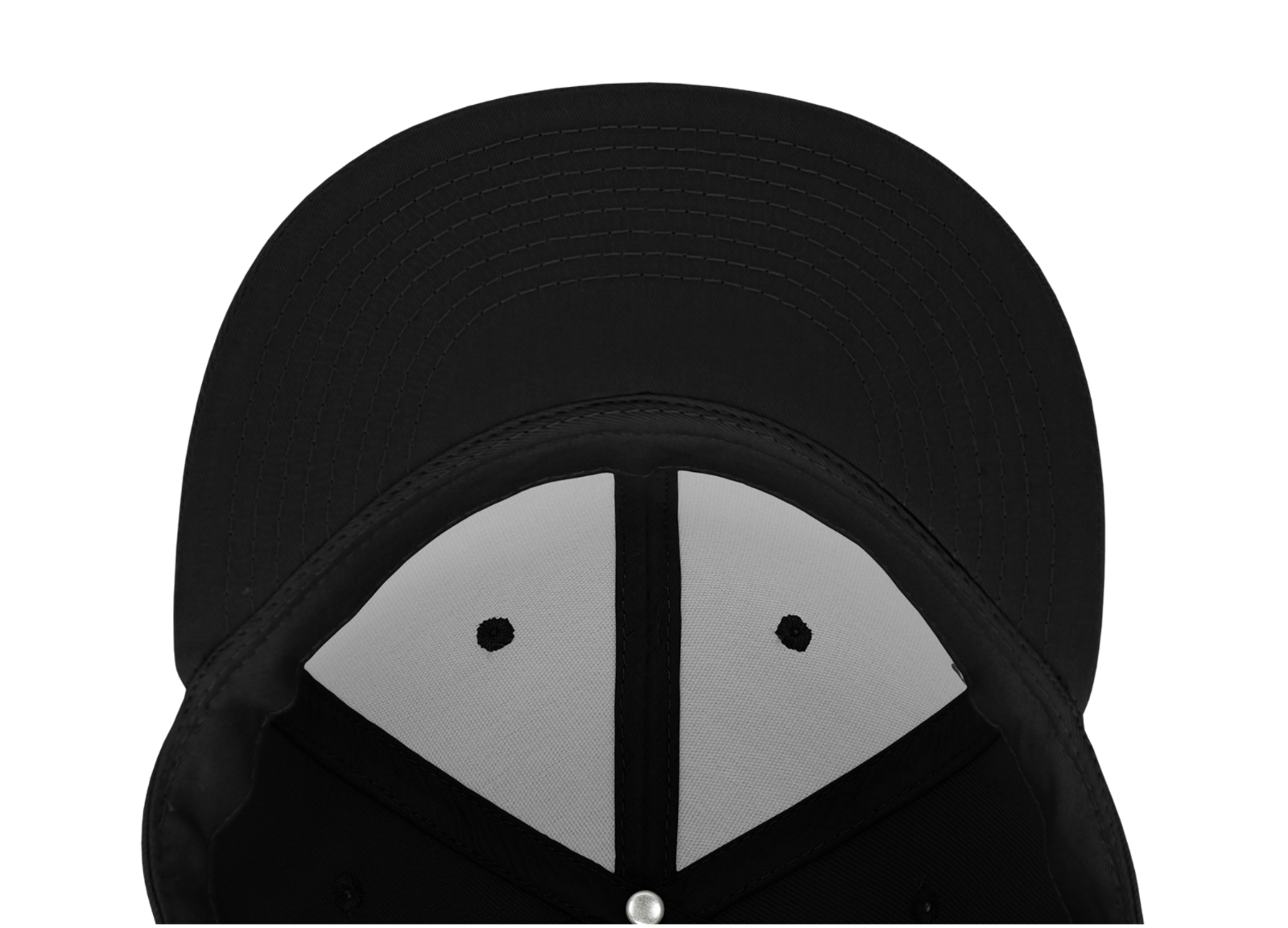 Black Fitted Flat Bill Plain Solid Blank Baseball Ball Cap Caps Hat Hats 9 SIZES
