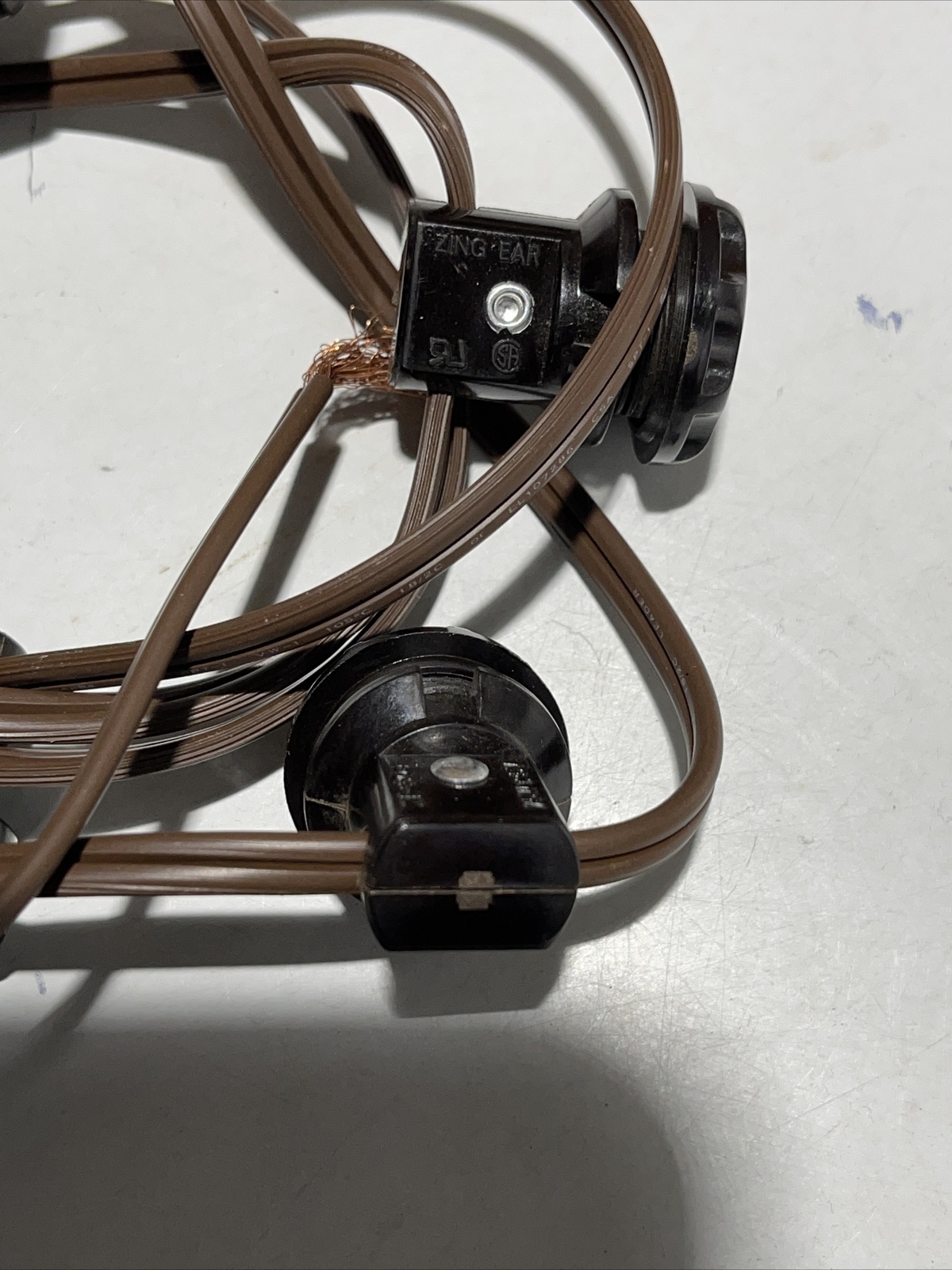 6 LIGHT ~E12 CANDELABRA HARNESS STRING SET WITH BAKELITE RINGS