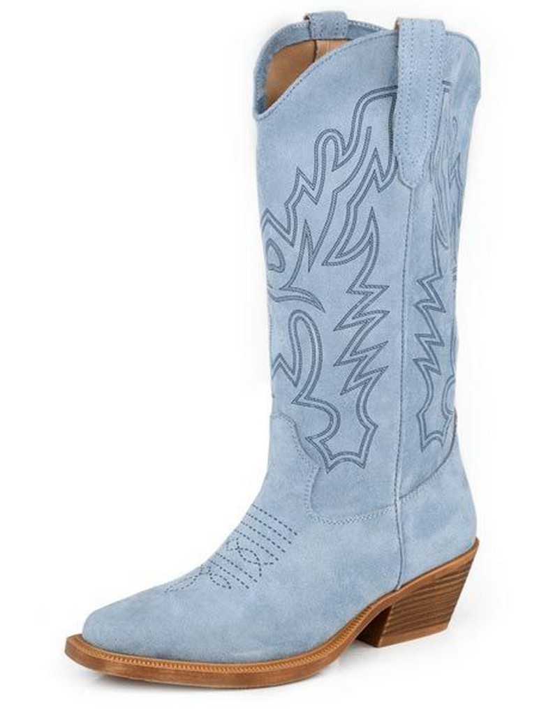 Roper Western Boots Womens Kit Laser 11 B Blue 09-021-1561-3663 BU