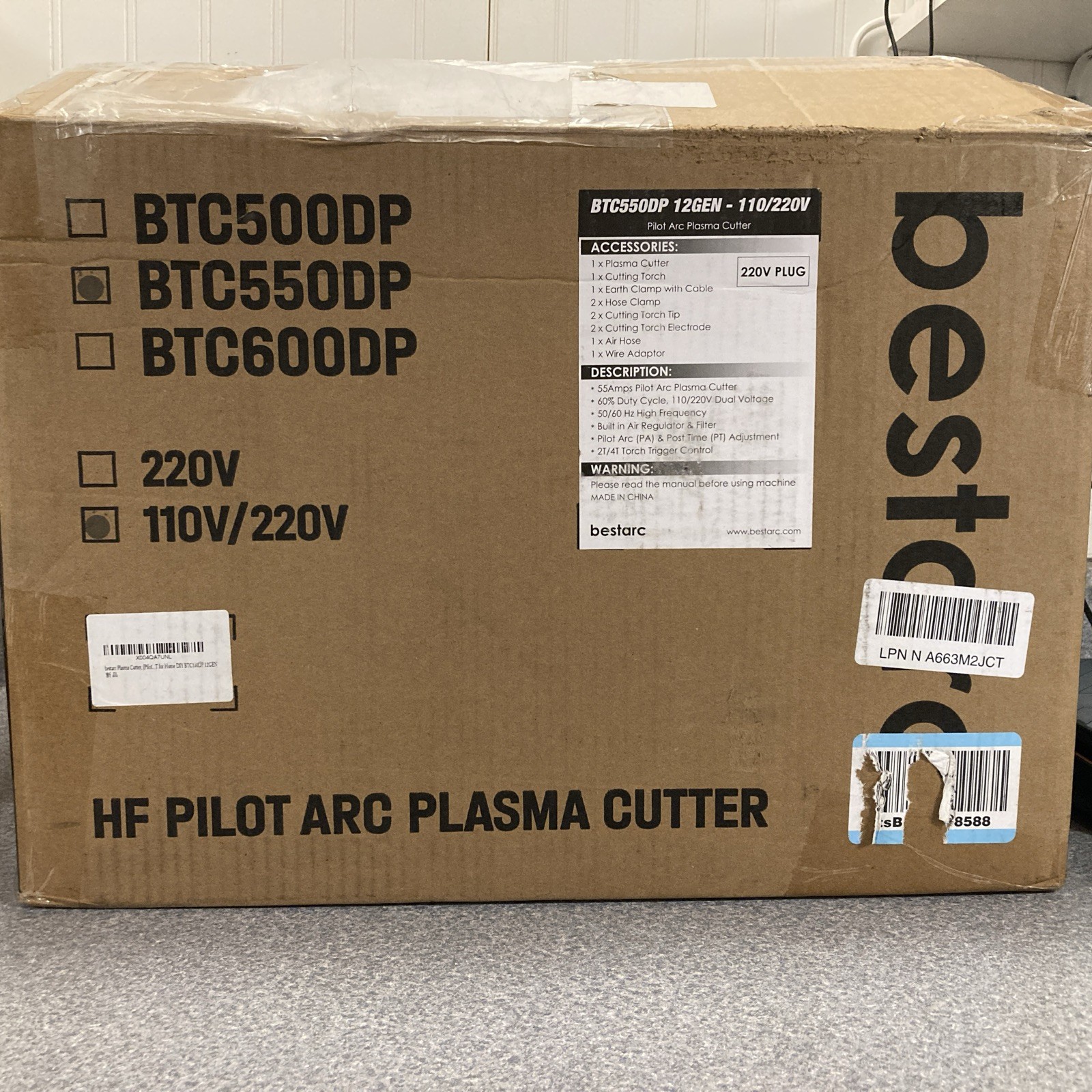 bestarc Plasma Cutter, [Pilot Arc][Large LED Display][Air Sensor] 50A bestarc Pl