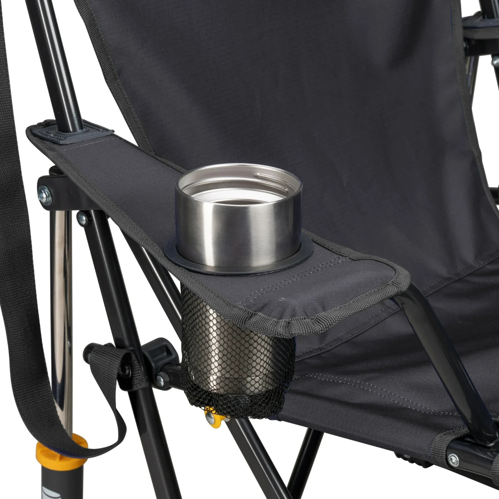 GCI Outdoor Comfort Pro Rocker Foldable Rocking Camp Chair with Solid Backrest