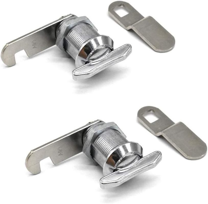 2Pcs Thumb Operated Cam Lock 7/8" Non-Locking Compartment Lock for RV, Camper, V