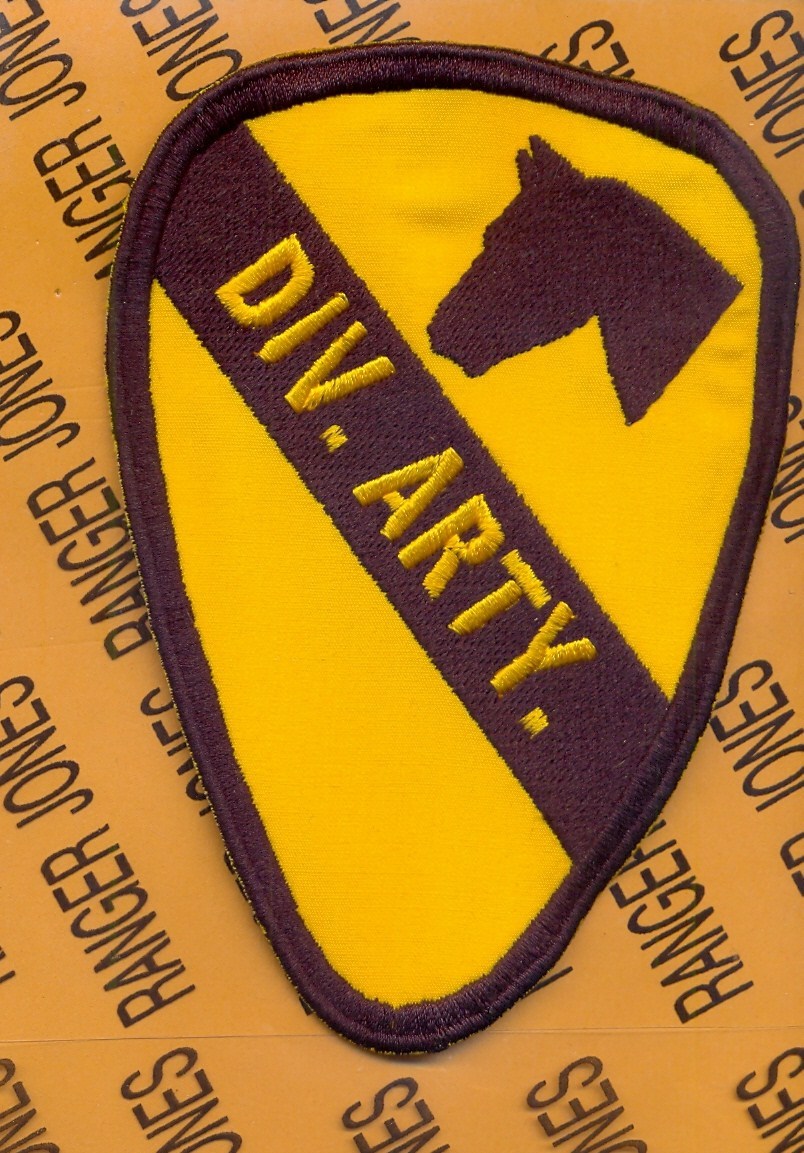 US Army 1st Cavalry Division DIV. ARTY. Artillery 5" patch