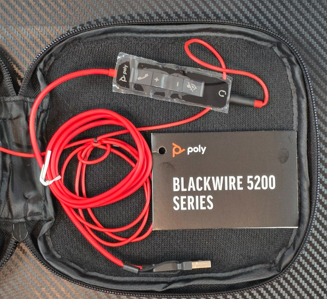 Plantronics Poly Blackwire C5220 Wired USB-A Headset Dual Ear w/Boom Mic