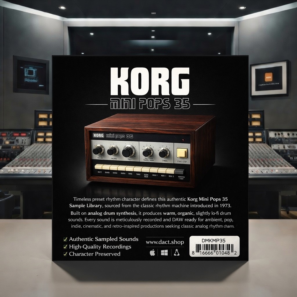 Korg Mini Pops 35 Drum Machine Sample Library