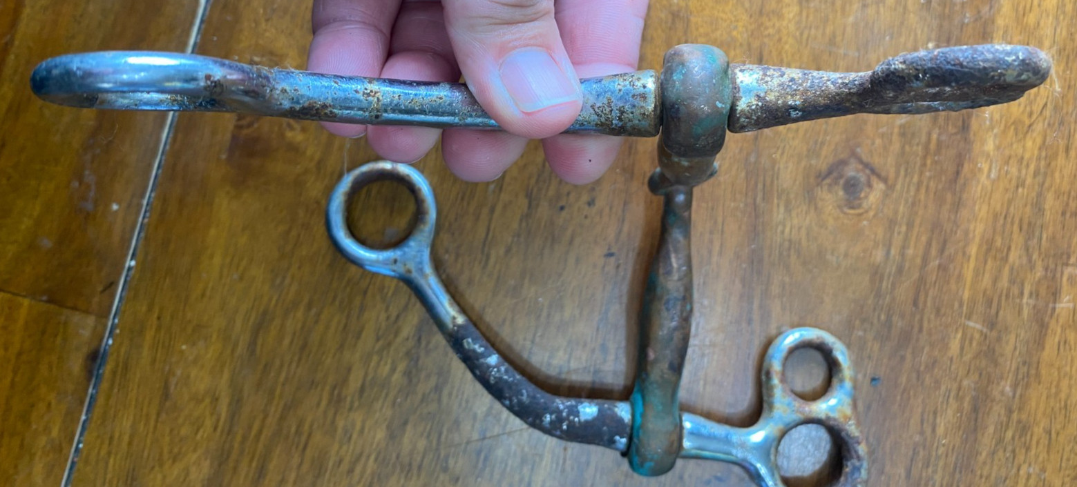 Vintage Antique Snaffle Cow Horse Bridle Bit