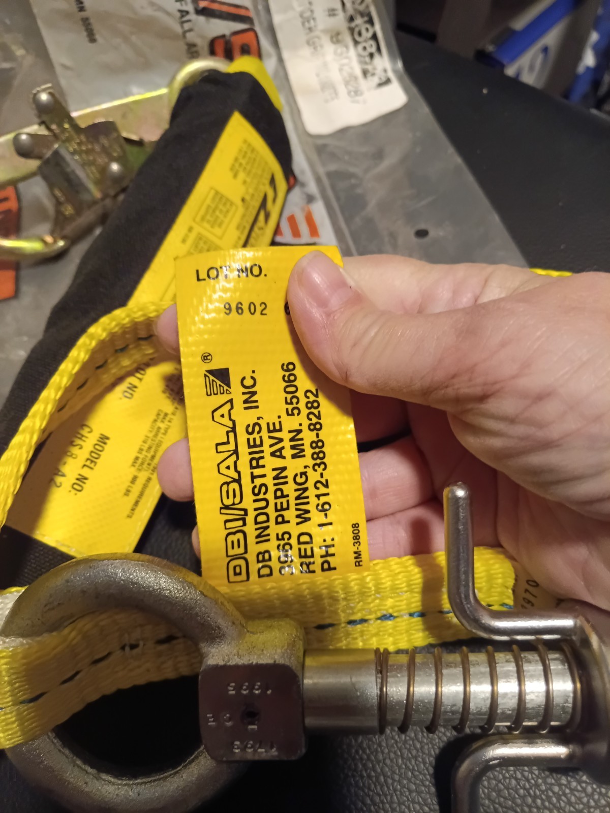 Dbi/Sala Fall Protection Equipment Shock Absorber Girder Grip