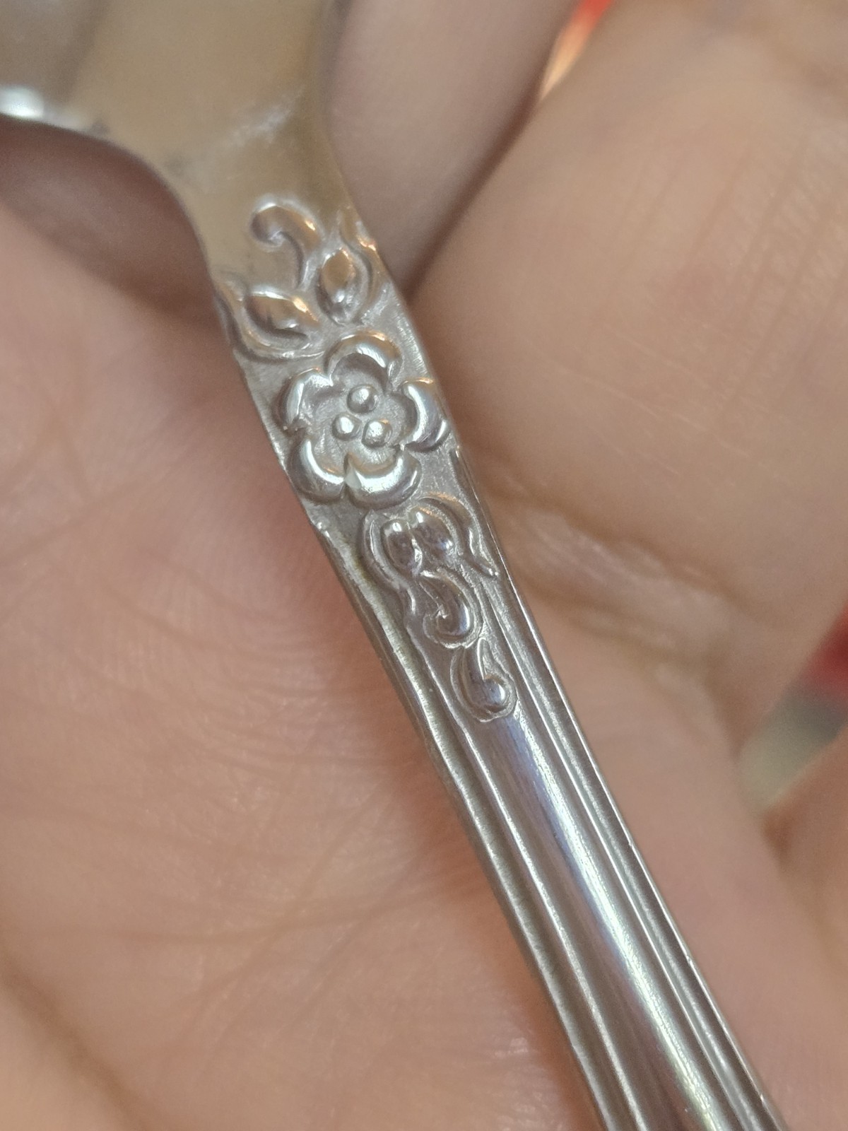Stainless Flatware spoons Wordsworth Pattern Ornate Floral Rose 25 Pc