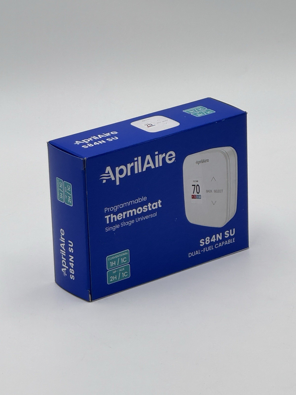 Aprilaire S84NSU Programmable Single-Stage Universal Thermostat Dual Fuel