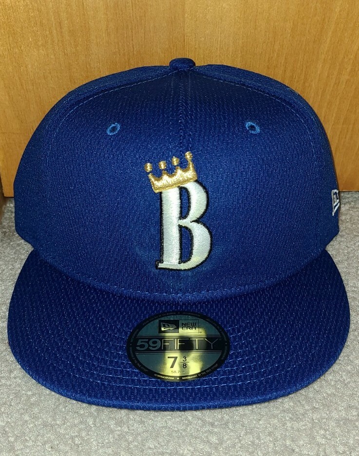 Burlington Royals Diamond BP New Era 5950 Cap Hat NWT 7 1/8