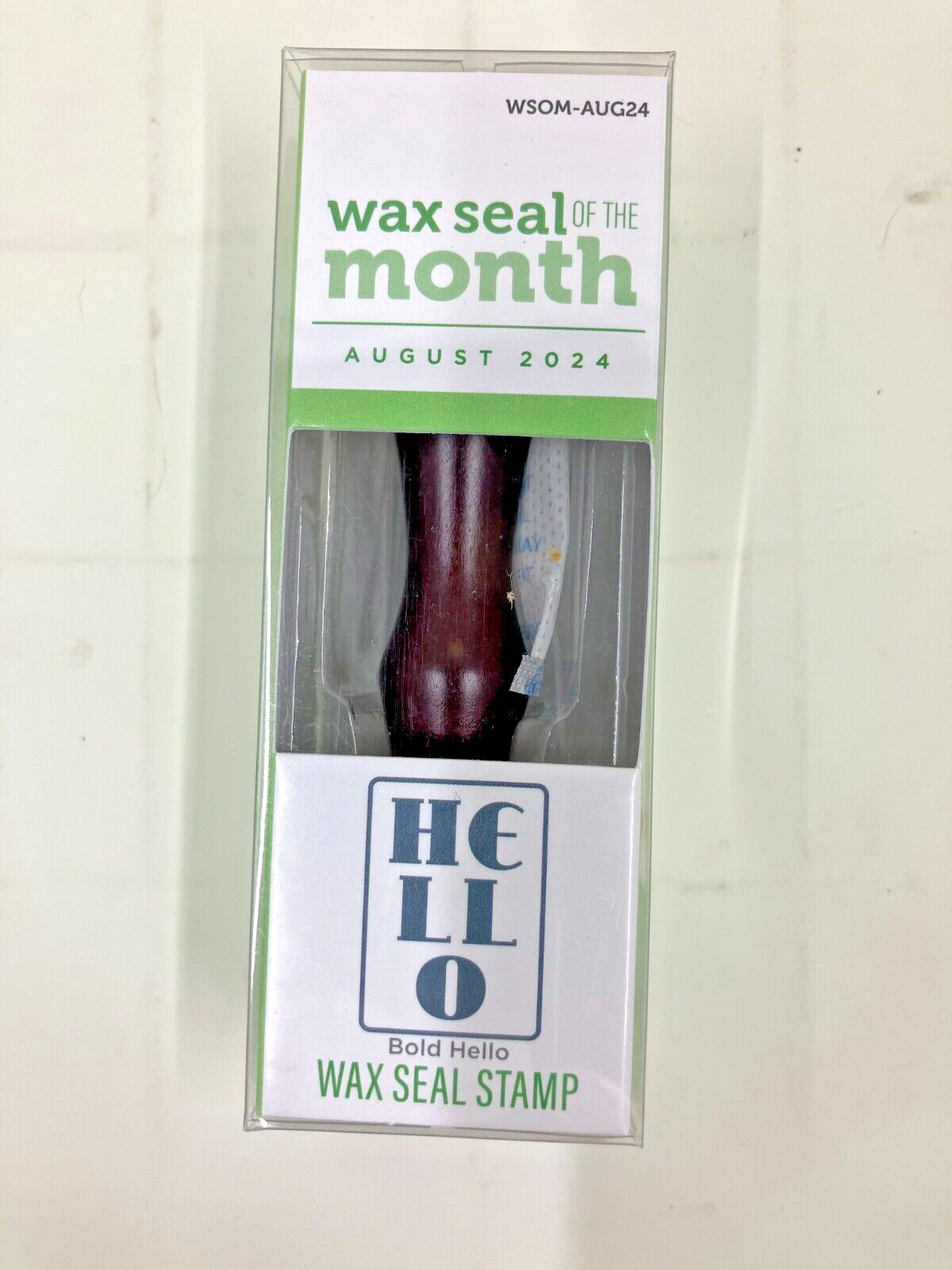 SPELLBINDERS WAX SEAL  OF THE MONTH-  AUGUST 2024 - "BOLD HELLO"  NIP