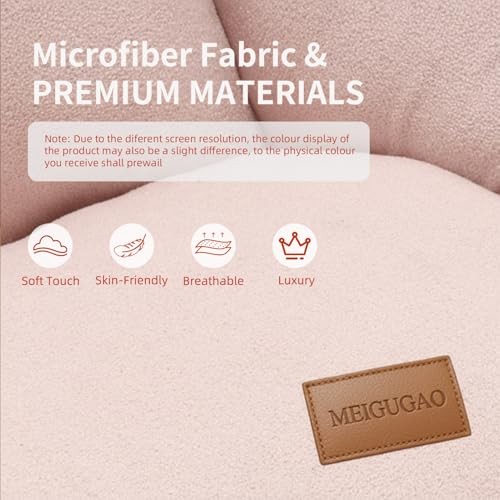 Bean Bag Chairs, Gaint Bean Bag Couch with Memory Foam for Adults and Pink
