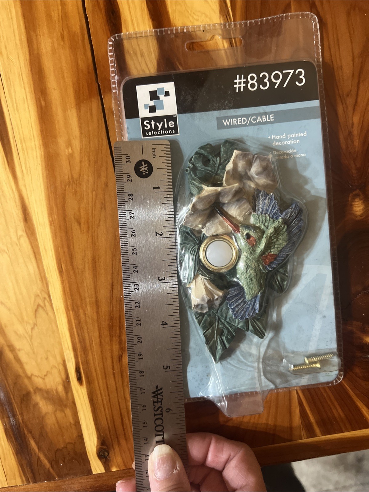 Lamson & Sessions Style Selections Hummingbird Wired Doorbell Lighted Button