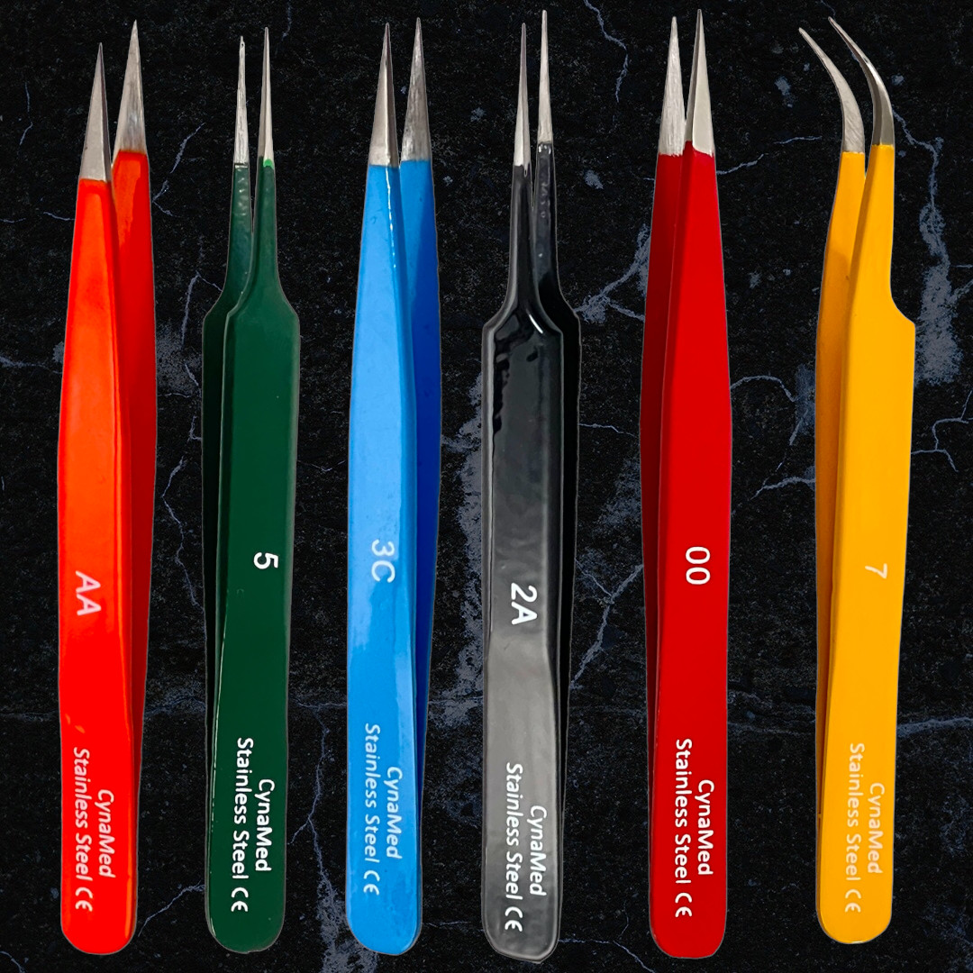 Stainless Steel watchmaker Repair Anti-static Jewelry Tweezers Pick-UP Tools Set