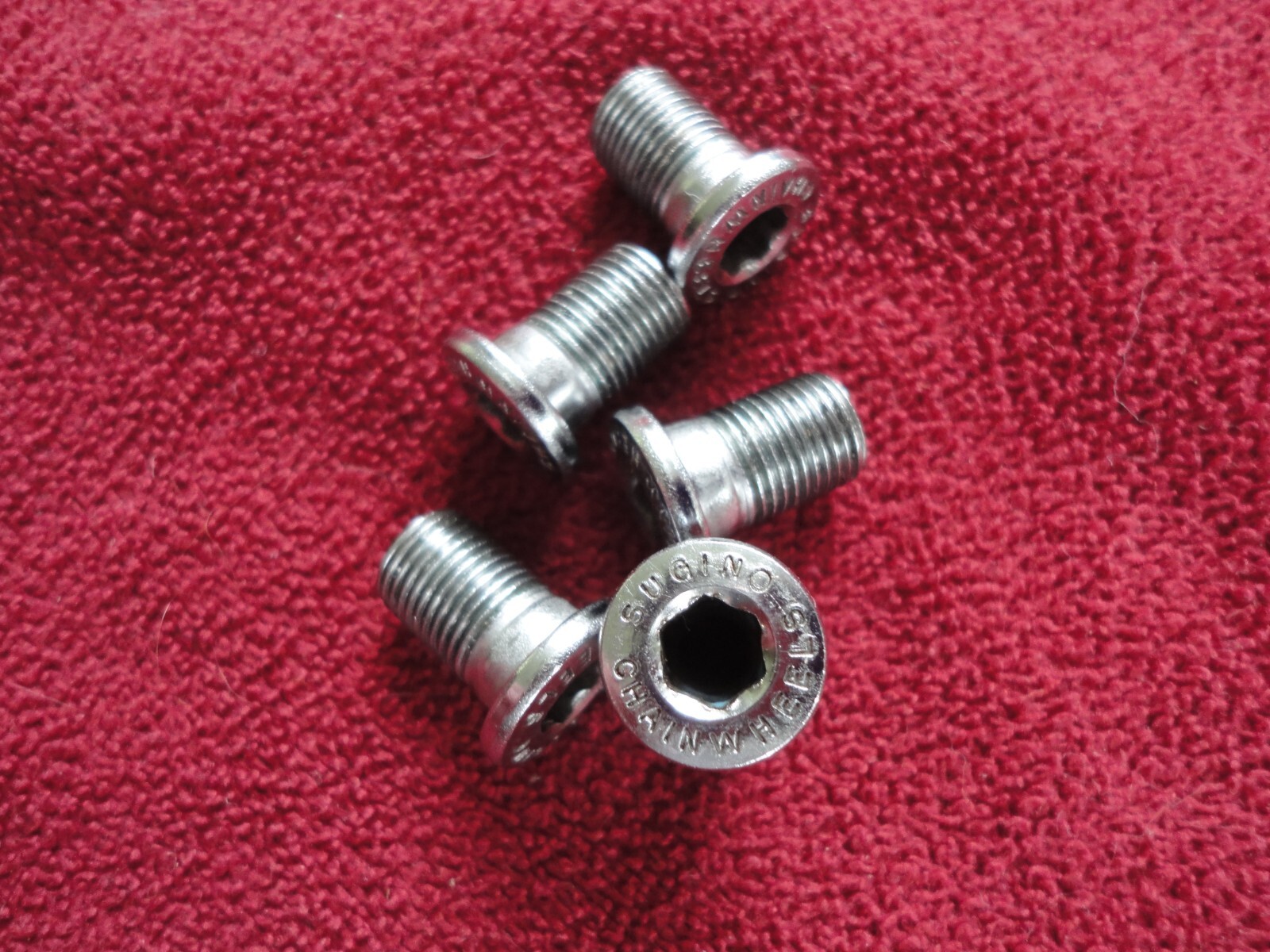 Vintage SUGINO CHAINWHEELS Chainring Bolts 8mm diameter x 7mm length