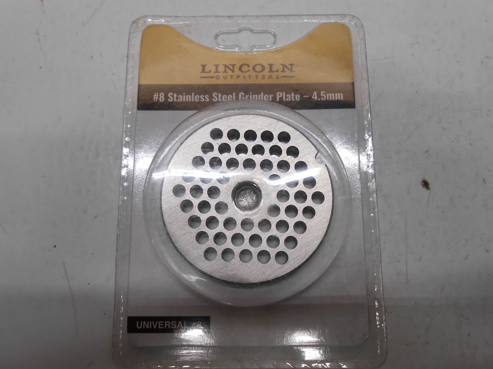 #8 Stainless Steel Grinder Plate 4.5mm Lincoln Outfitters