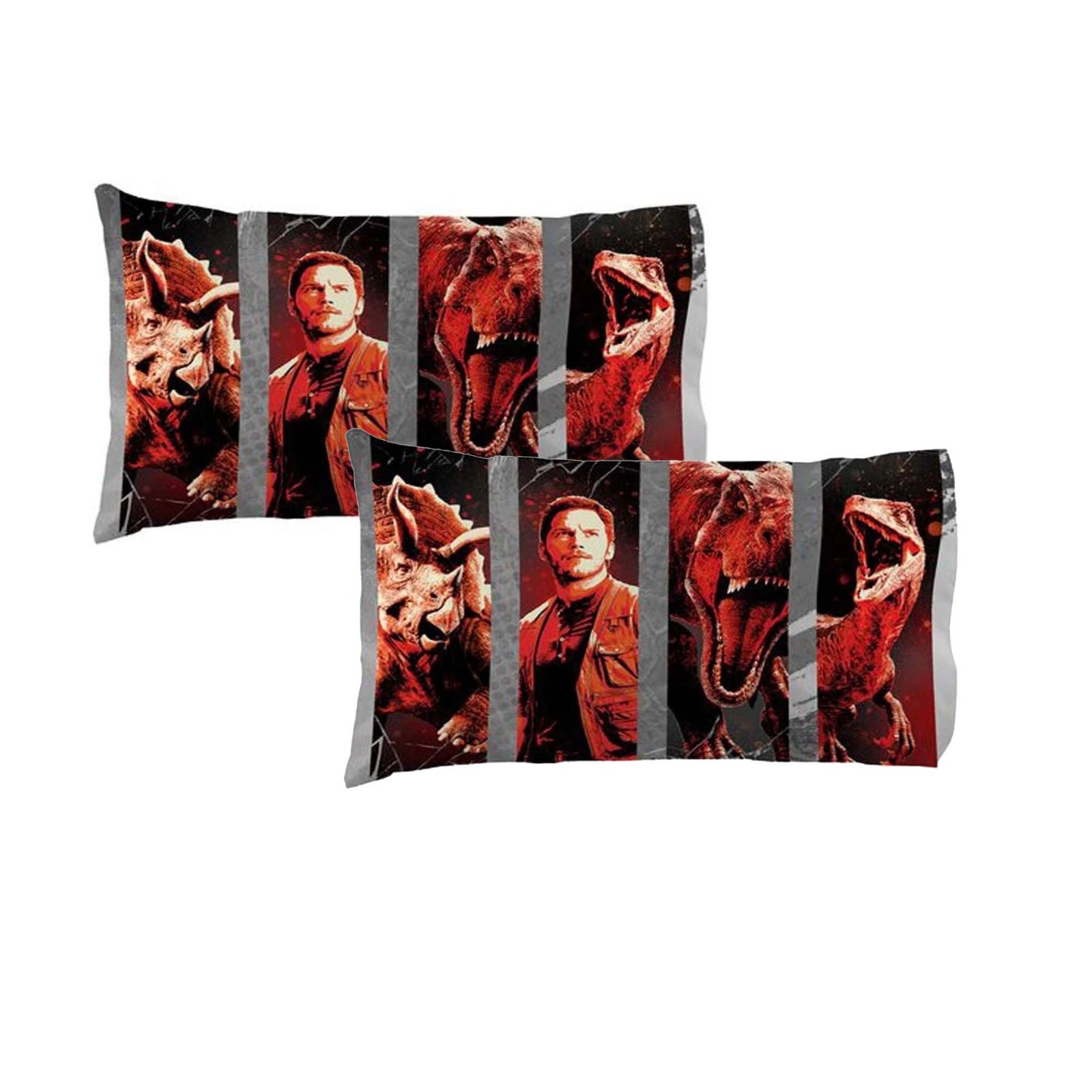 New Jurassic World Eruption Standard Kids Polyester Pillowcase 2 Piece 20 x 30"