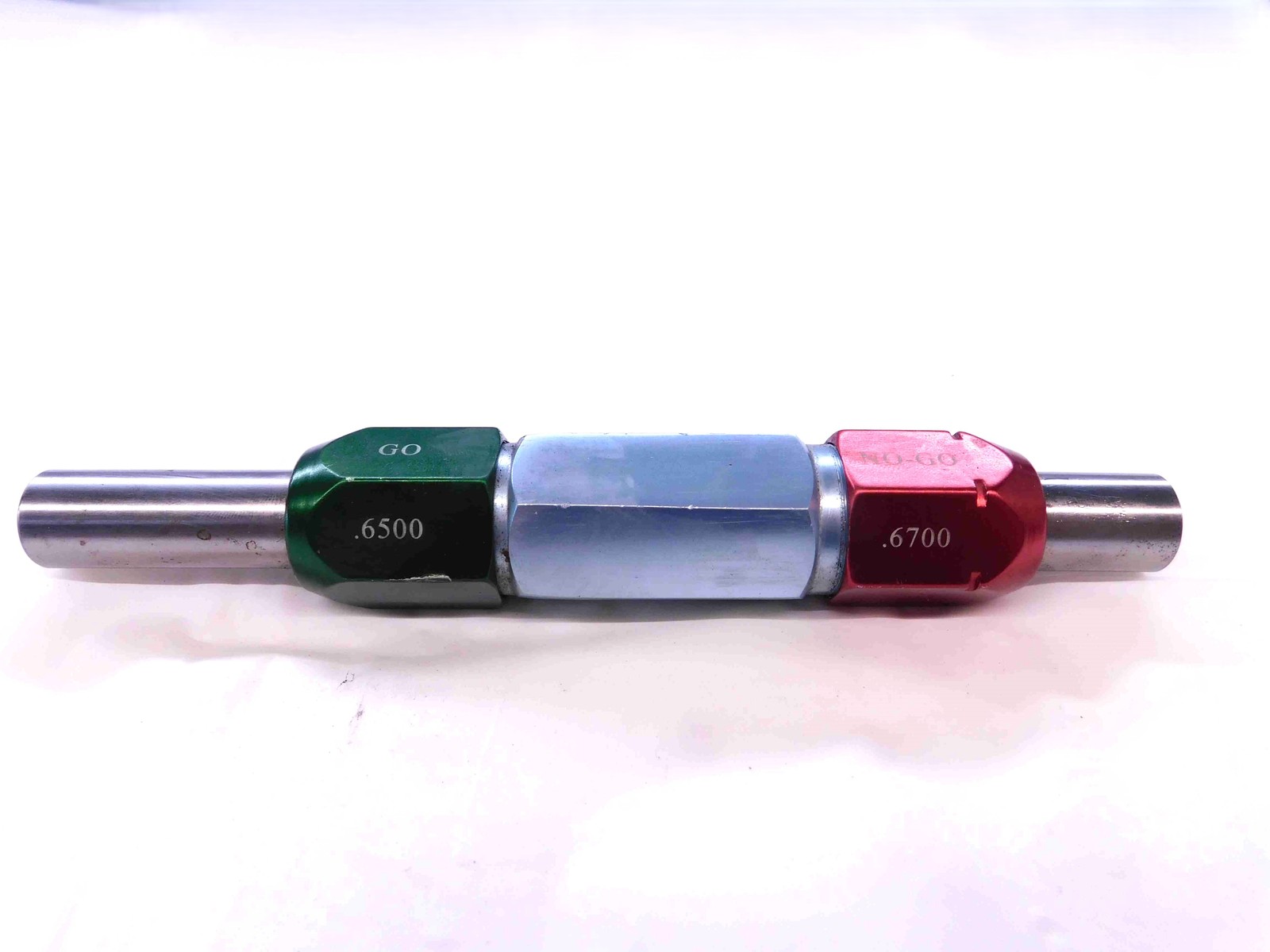 .6500 & .6700 CL ZZ PIN PLUG GAGE GO NO GO .6719 -.0019 43/64 17 mm .650 .670