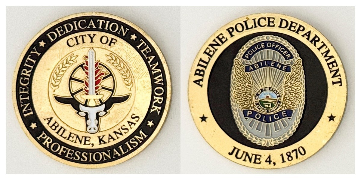 Abilene Kansas Police Department Challenge Coin 2#10