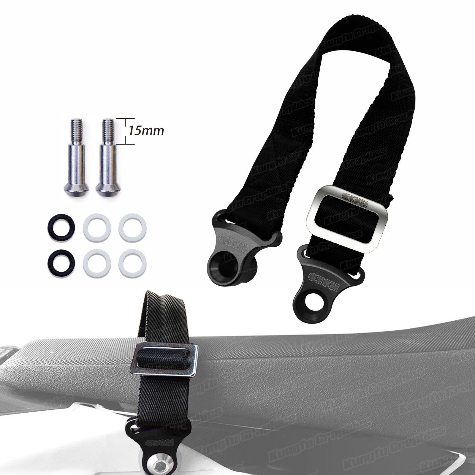 MX Enduro Bike Rear Strap Lift Belt Grab Towing CRF KXF RMZ Motocross Ultra Bee