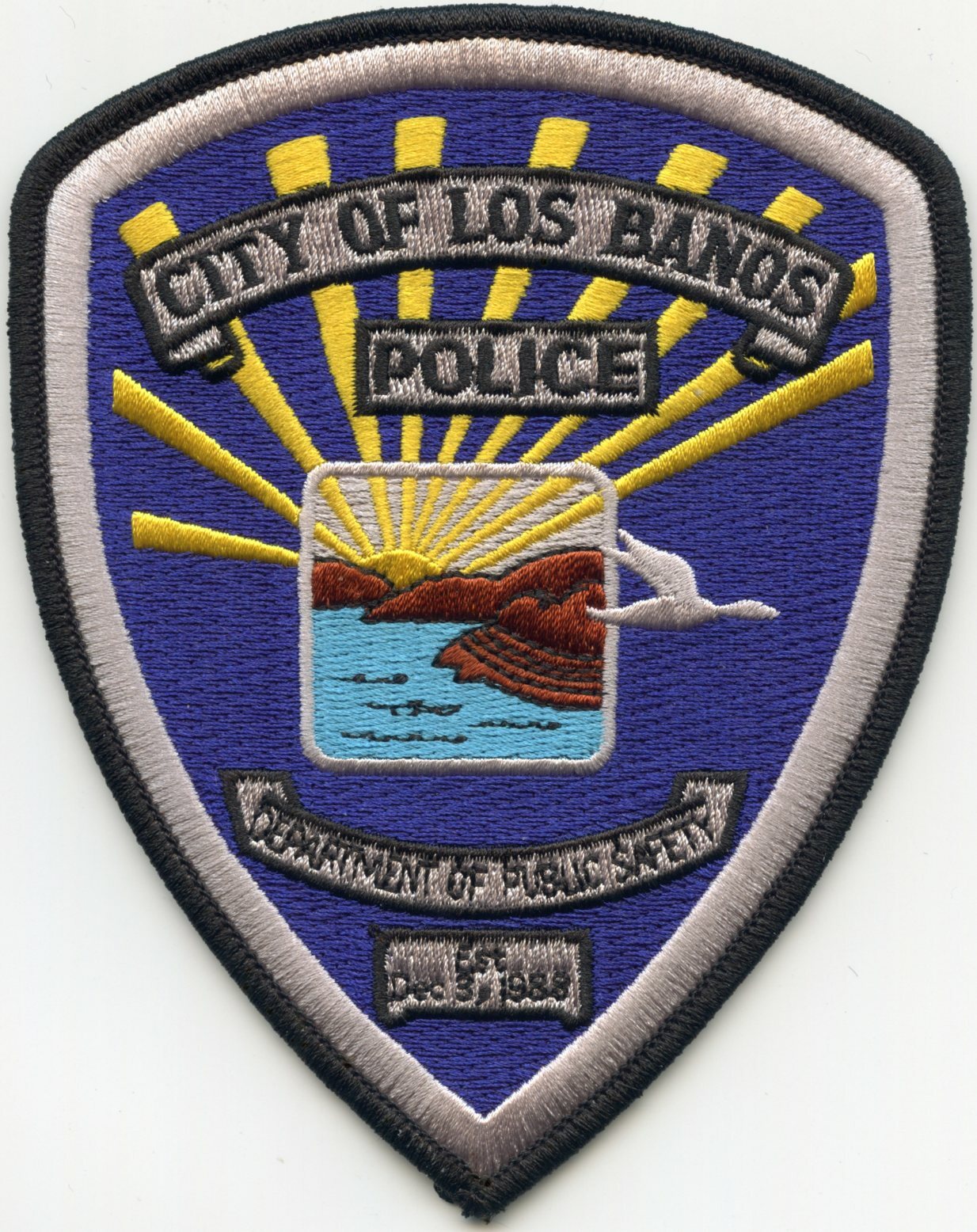 LOS BANOS CALIFORNIA POLICE PATCH