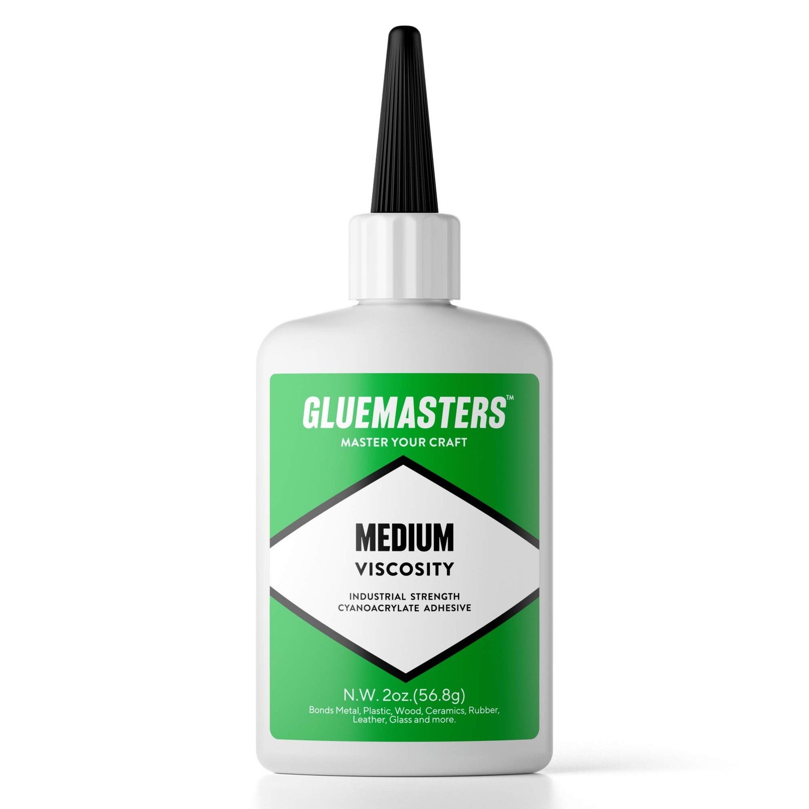 Professional Grade Cyanoacrylate CA Super Glue by GLUE MASTERS - 56 Grams -