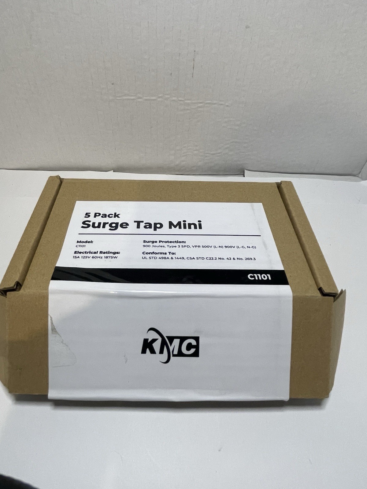 KMC Surge Tap Mini 5-Pack, 1-Outlet Grounded