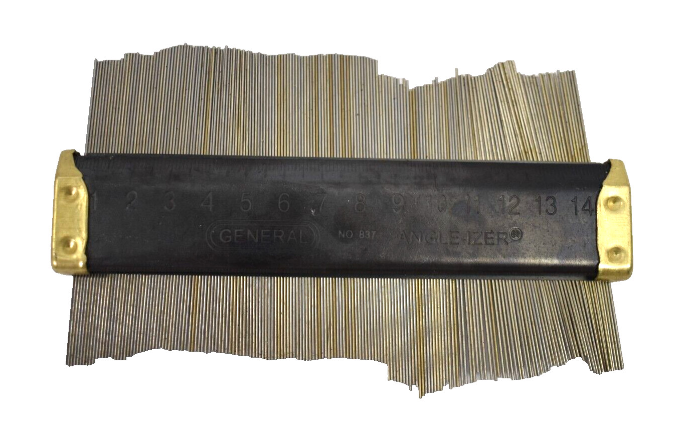 General Tools Angle Izer Steel Contour Gauge Tool Genuine OEM 837 USED
