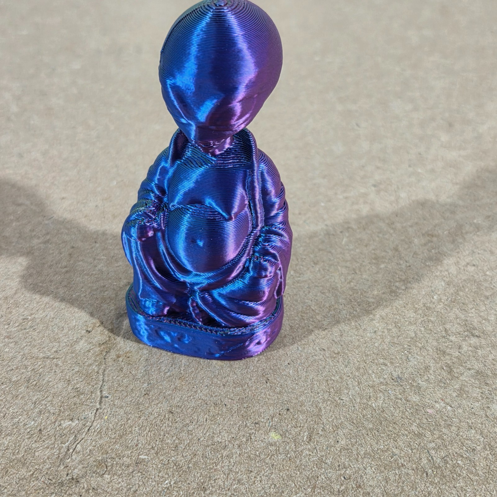 Alien Buddha Figurine 2" 3d printed plastic