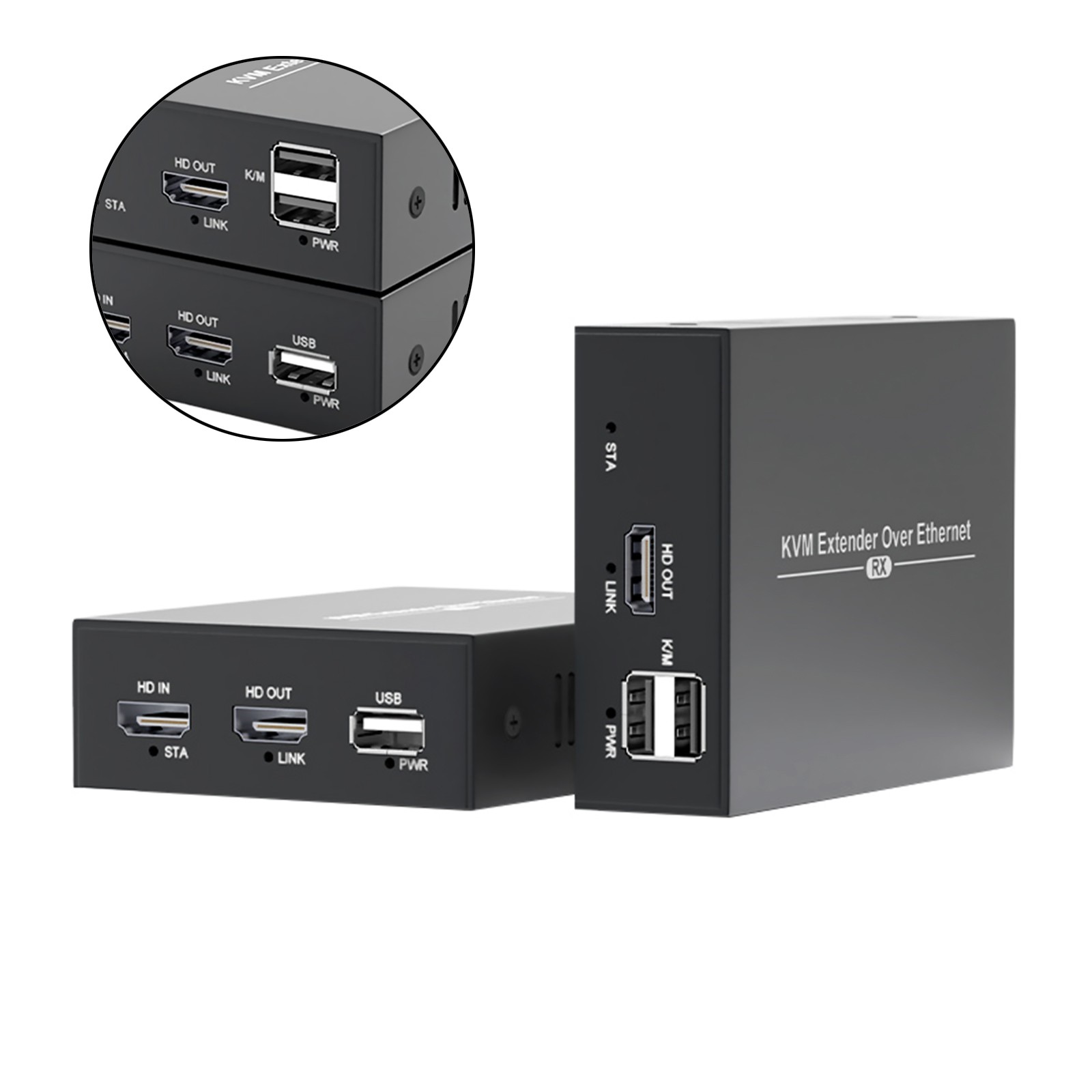 150M HDMI KVM Extender IP Cat5e/6 Cable HDMI USB Extender PC Switch RX TX