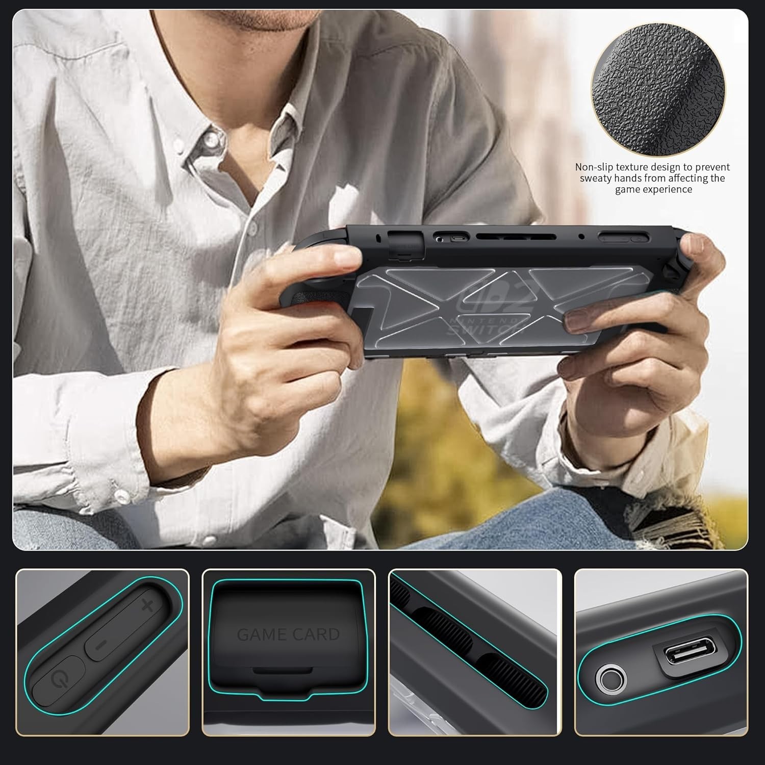 Nintendo Switch 2 Hard Case, Glass Screen Protector, And Protector Case Bundle