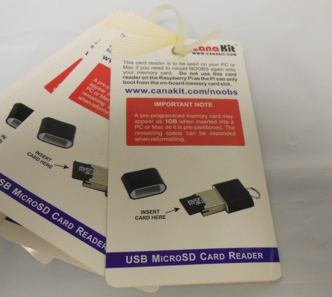 CanaKit Micro SD Card Reader USB NEW Lot of 20