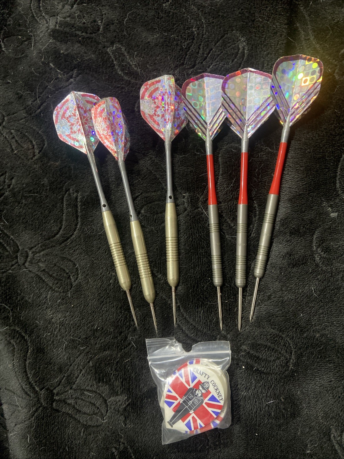 Unicorn Tungsten Darts 20g Plus Unbranded 3 More Full Darts- 3 Extra Flights New