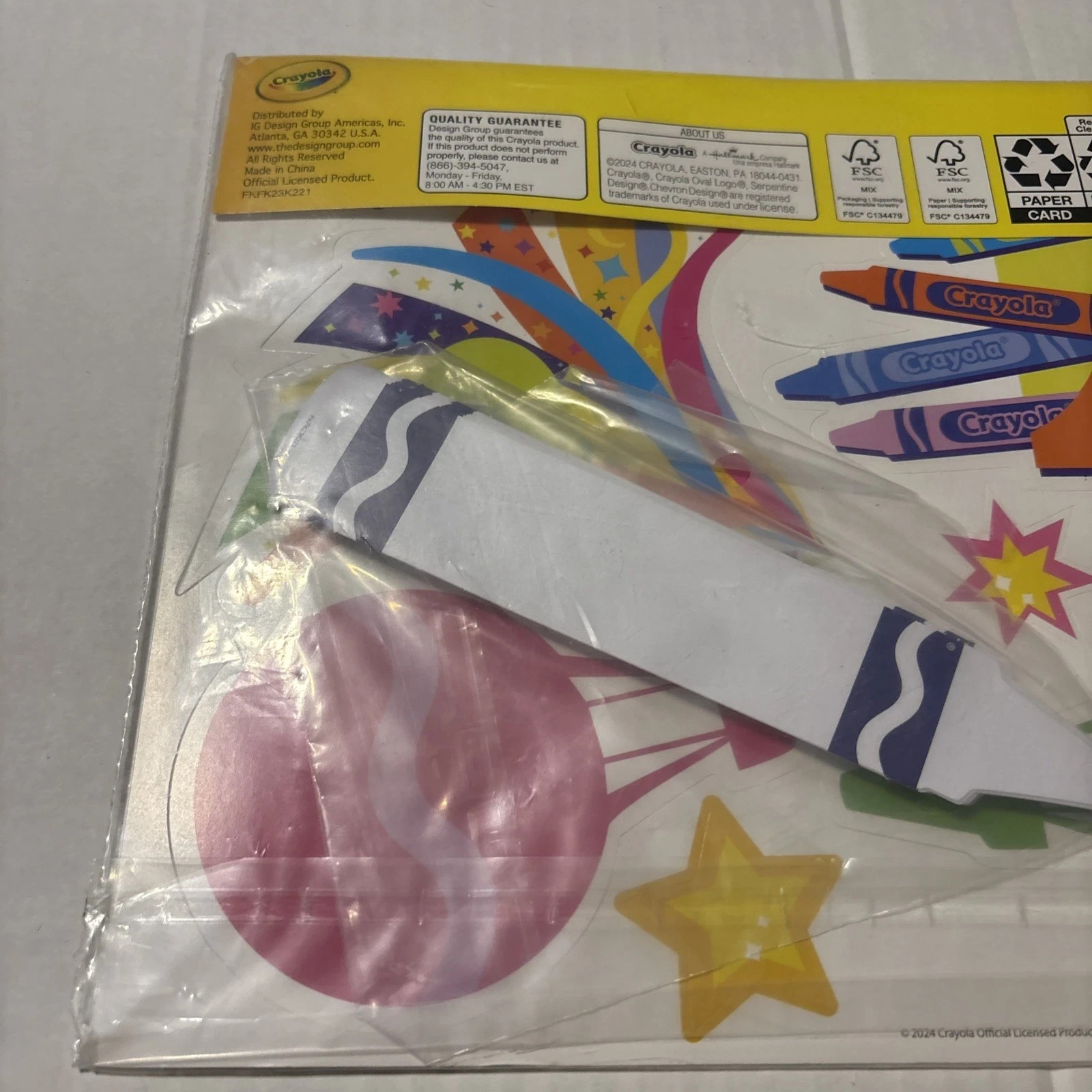 Crayola Color-In Decor Kit Great For Homeschooling Fun New